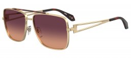 Gafas de Sol - Moschino - MOS218/S - 000 (3X) GOLD // BURGUNDY GRADIENT