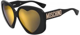 Sunglasses - Moschino - MOS152/S - 807 (CU) BLACK // BROWN MIRROR GOLD