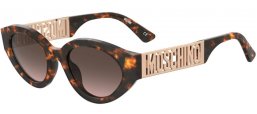 Lunettes de soleil - Moschino - MOS160/S - 086 (HA) DARK HAVANA // BROWN GRADIENT