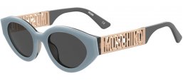 Sunglasses - Moschino - MOS160/S - MVU (IR) AZURE // GREY