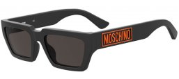 Lunettes de soleil - Moschino - MOS166/S - 003 (IR) MATTE BLACK // GREY