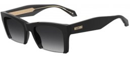 Lunettes de soleil - Moschino - MOS196/S - 807 (9O) BLACK // DARK GREY GRADIENT