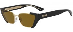 Gafas de Sol - Moschino - MOS205/S - 2M2 (70) BLACK GOLD // BROWN