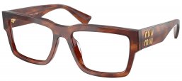 Monturas - Miu Miu - VMU 02XV - 26E1O1  STRIPED TOBACCO