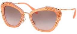 Gafas de Sol - Miu Miu - SMU 04QS - TV14K0 MATTE PINK // GREY GRADIENT PINK