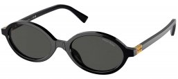 Gafas de Sol - Miu Miu - SMU 04ZS - 1AB5S0  BLACK // DARK GREY