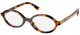 Gafas de Sol - Miu Miu - SMU 04ZS - VAU08N  HAVANA HONEY // TRANSPARENT WITH BLUE LIGHT FILTER