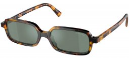 Gafas de Sol - Miu Miu - SMU 11ZS - VAU04M  HAVANA HONEY // GREEN MIRROR SILVER