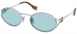 Gafas de Sol - Miu Miu - SMU 52YS - 1BC20R  SILVER // LIGHT BLUE