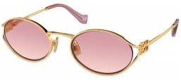 Gafas de Sol - Miu Miu - SMU 52YS - 5AK06S  GOLD // BROWN GRADIENT PINK