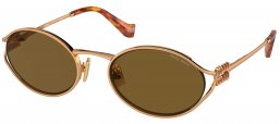 Gafas de Sol - Miu Miu - SMU 52YS - 7OE01T  BRASS GOLD // DARK BROWN