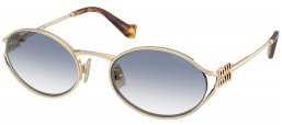 Gafas de Sol - Miu Miu - SMU 52YS - ZVN80O  PALE GOLD // LIGHT BLUE GRADIENT