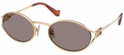 Gafas de Sol - Miu Miu - SMU 52YS - ZVN80Q  PALE GOLD // DARK GREY