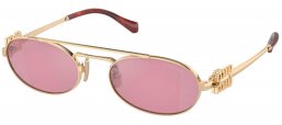 Gafas de Sol - Miu Miu - SMU 54ZS - ZVN50D  PALE GOLD // DARK PINK MIRROR SILVER