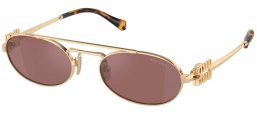 Gafas de Sol - Miu Miu - SMU 54ZS - ZVN70D  PALE GOLD // BROWN MIRROR SILVER
