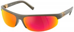 Gafas de Sol - Miu Miu - SMU A02S - 17Y5M0  KAKI METAL // BROWN MIRROR ORANGE