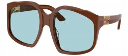 Gafas de Sol - Miu Miu - SMU A07S - 24D20R  CHOCOLATE // LIGHT BLUE