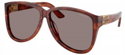 Gafas de Sol - Miu Miu - SMU A08S - 26E80Q  STRIPED TOBACCO // GREY