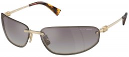 Gafas de Sol - Miu Miu - SMU A50S - ZVN30C  LIGHT GOLD // BLUE GRADIENT MIRROR