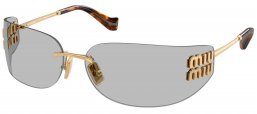 Gafas de Sol - Miu Miu - SMU A51S - 5AK50K  GOLD // LIGHT GREY