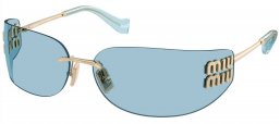 Gafas de Sol - Miu Miu - SMU A51S - ZVN10P  PALE GOLD // LIGHT BLUE