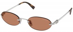 Gafas de Sol - Miu Miu - SMU A54S - 1BC90Q  SILVER // BROWN