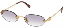 Gafas de Sol - Miu Miu - SMU A54S - 5AK04O  GOLD // GREY GRADIENT CLEAR