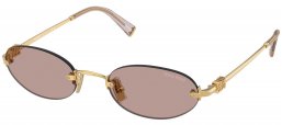 Gafas de Sol - Miu Miu - SMU A54S - 5AK20I  GOLD // BROWN LIGHT PURPLE