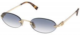 Gafas de Sol - Miu Miu - SMU A54S - ZVN80O  PALE GOLD // LIGHT BLUE GRADIENT CLEAR