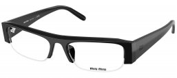 Gafas de Sol - Miu Miu - SMU B07S - 16K08N  BLACK // CLEAR BLUE VIOLET LIGHT FILTER