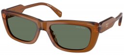 Gafas de Sol - Miu Miu - SMU B12S - 22I70L  AMBER // DARK GREEN