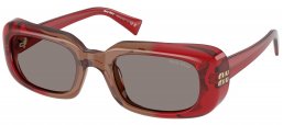 Gafas de Sol - Miu Miu - SMU B13S - 23M80Q  BURGUNDY // DARK GREY