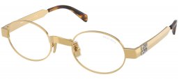 Gafas de Sol - Miu Miu - SMU B51S - 5AK10W  GOLD // BLUE FILTER