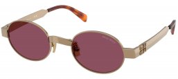 Gafas de Sol - Miu Miu - SMU B51S - 7OE30Y  BRASS // DARK VIOLET