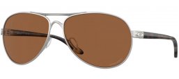 Sunglasses - Oakley - FEEDBACK OO4079 - 4079-47 SATIN CHROME // PRIZM BRONZE