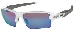 Sunglasses - Oakley - FLAK 2.0 XL OO9188 - 9188-82 POLISHED WHITE // PRIZM DEEP H2O POLARIZED