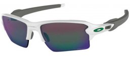 Sunglasses - Oakley - FLAK 2.0 XL OO9188 - 9188-92 POLISHED WHITE // PRIZM JADE