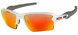 Sunglasses - Oakley - FLAK 2.0 XL OO9188 - 9188-93 POLISHED WHITE // PRIZM RUBY