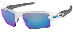 Sunglasses - Oakley - FLAK 2.0 XL OO9188 - 9188-94 POLISHED WHITE // PRIZM SAPPHIRE
