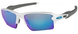 Lunettes de soleil - Oakley - FLAK 2.0 XL OO9188 - 9188-94 POLISHED WHITE // PRIZM SAPPHIRE