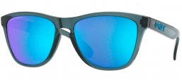 Lunettes de soleil - Oakley - FROGSKINS OO9013 - 9013-F6 CRYSTAL BLACK // PRIZM SAPPHIRE POLARIZED