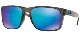 Sunglasses - Oakley - HOLBROOK XL OO9417 - 9417-09 GREY SMOKE // PRIZM SAPPHIRE POLARIZED
