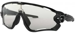Sunglasses - Oakley - JAWBREAKER OO9290 - 9290-14 POLISHED BLACK // CLEAR BLACK IRIDIUM PHOTOCHROMIC