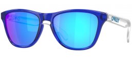 Lunettes Junior - Oakley Junior - FROGSKINS XS OJ9006 - 9006-34 CRYSTAL BLUE // PRIZM SAPPHIRE