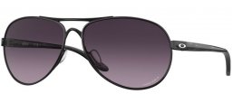 Sunglasses - Oakley - FEEDBACK OO4079 - 4079-45 SATIN BLACK // PRIZM GREY GRADIENT