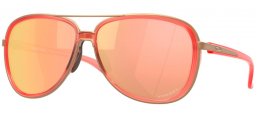 Sunglasses - Oakley - SPLIT TIME OO4129 - 4129-30 MATTE TRANSPARENT PEACH // PRIZM ROSE GOLD