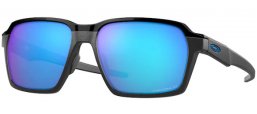 Sunglasses - Oakley - PARLAY OO4143 - 4143-05 STEEL // PRIZM SAPPHIRE POLARIZED