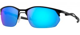 Sunglasses - Oakley - WIRE TAP 2.0 OO4145 - 4145-04 SATIN BLACK // PRIZM SAPPHIRE