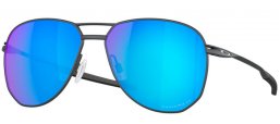 Sunglasses - Oakley - CONTRAIL TI OO6050 - 6050-04 SATIN LIGHT STEEL // PRIZM SAPPHIRE MIRROR POLARIZED