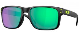 Sunglasses - Oakley - HOLBROOK OO9102 - 9102-AI MATTE BLACK // PRIZM ROAD JADE